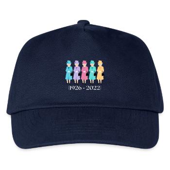 Queen Elizabeth 2 Erinnerung - Kinder Basecap - Navy - Vorne