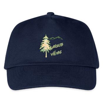 natur 40 tanne und berge e 1 - Kinder Basecap - Navy - Vorne