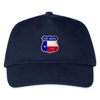 Design du drapeau texan de Fort Worth - Casquette de baseball Enfant - marine - Devant