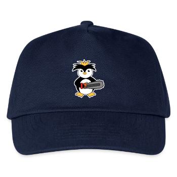Meer Pinguin Vogel Tier Zoo Antarktis - Kinder Basecap - Navy - Vorne