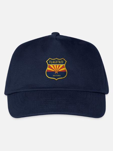 Flagstaff Arizona Flaggen Wappen Design - Kinder Basecap - Navy