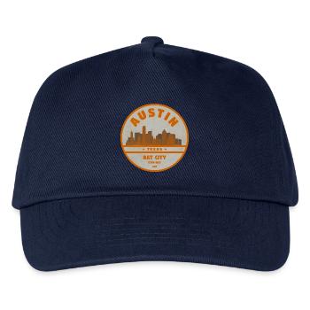 Vintage Austin Texas - Casquette de baseball Enfant - marine - Devant