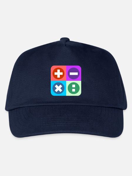 Logo mit vier Emblemen Farbe berechnen - Kinder Basecap - Navy