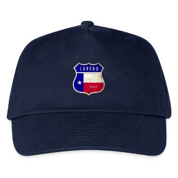 Laredo Texas Wappen Flaggen Design - Kinder Basecap - Navy - Vorne