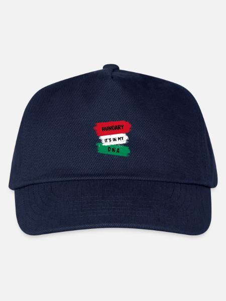 Ungarn ist in meiner DNA Flaggen Design - Kinder Basecap - Navy