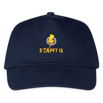Electrifying lightning bolt design for clothing - Kids’ Baseball Cap - navy - Front