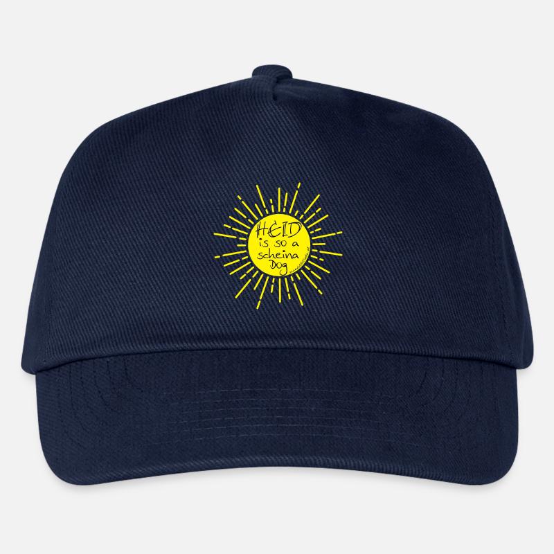 heid is so a scheina dog-heute ist ein schöner Tag - Kinder Basecap - Navy