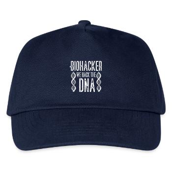 Biohacker we hack the DNA - Kids’ Baseball Cap - navy - Front