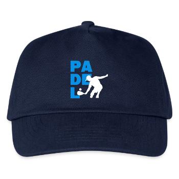 Padel Training Sport Ball Racket Player - Kids’ Baseball Cap - navy - Front