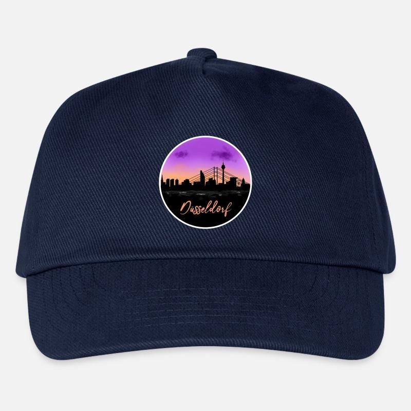 Düsseldorf Fine Skyline - Kinder Basecap - Navy