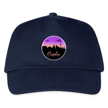 Ligne d’horizon fine de Dresde - Casquette de baseball Enfant - marine - Devant
