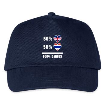 Thaïlande et Grande-Bretagne 100% Genius Flag - Casquette de baseball Enfant - marine - Devant