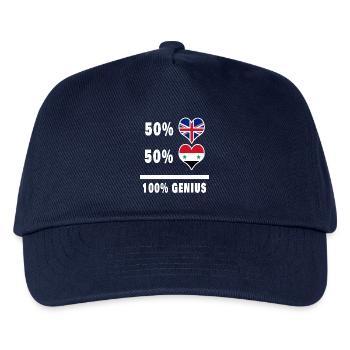 Syrie et Grande-Bretagne 100% Genius Flag - Casquette de baseball Enfant - marine - Devant