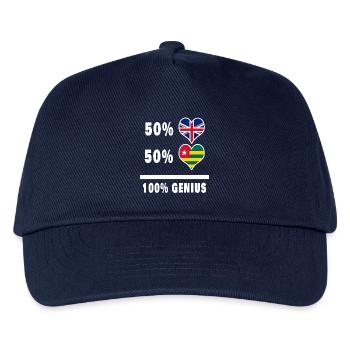 Togo et Grande-Bretagne 100% Genius Flag - Casquette de baseball Enfant - marine - Devant