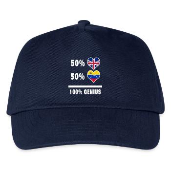 Venezuela et Grande-Bretagne 100% Genius Flag - Casquette de baseball Enfant - marine - Devant