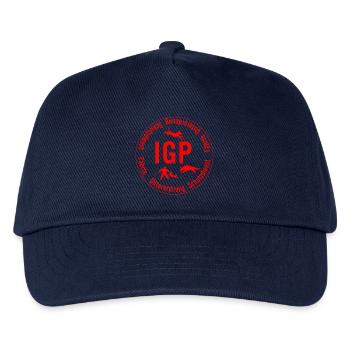 IGP Hundesport - rund, rot - Kinder Basecap - Navy - Vorne