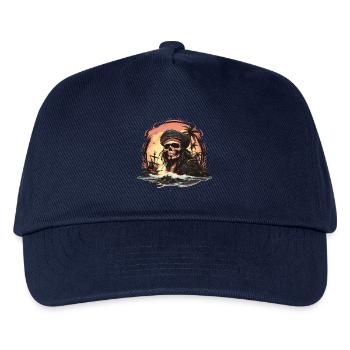 Skull Pirate - Kids’ Baseball Cap - navy - Front