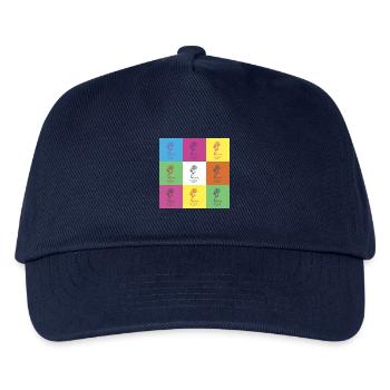 Microphone design - Kids’ Baseball Cap - navy - Front