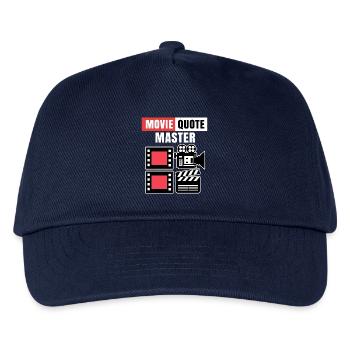 Movies Kamera Statement Filme Dvd Abend Theater - Kinder Basecap - Navy - Vorne
