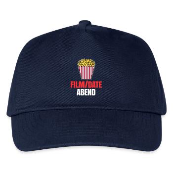 Films Films Popcorn Binge Watching Déclaration Cinéma - Casquette de baseball Enfant - marine - Devant