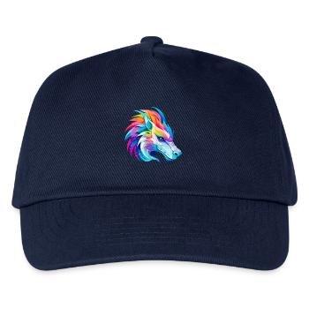 Rainbow Dragon Head - Kids’ Baseball Cap - navy - Front