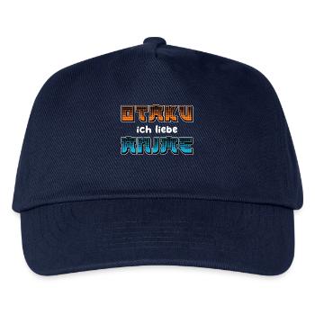 Manga Statement Anime Comic Otaku Japanisch - Kinder Basecap - Navy - Vorne