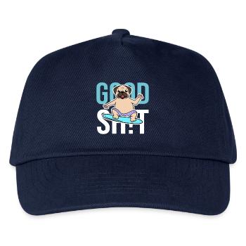 Hund Statement Haustiere Lieblingstier Kuscheltier - Kinder Basecap - Navy - Vorne