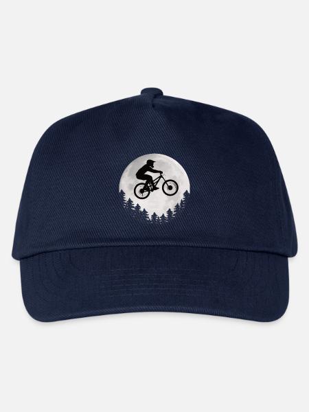 Mountainbike Mond Mountainbiker Moon - Kinder Basecap - Navy