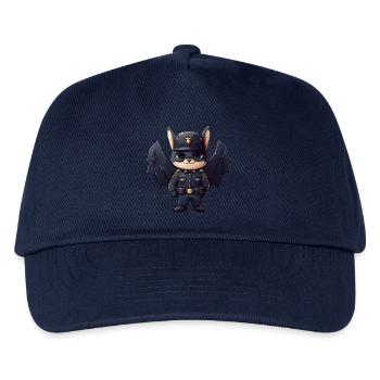 Fledermaus Polizist - Kinder Basecap - Navy - Vorne