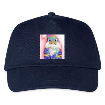 Bunter Weihnachtsmann mit Farbverlauf - Kinder Basecap - Navy - Vorne