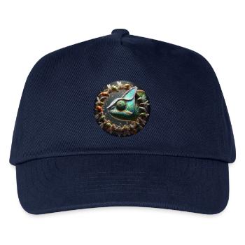 Das Chamäleon und die Insekten - Kinder Basecap - Navy - Vorne