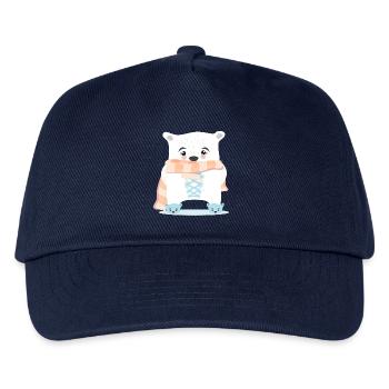 Dirndl Eisbären - Kinder Basecap - Navy - Vorne