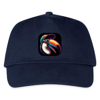 Tukan Schnabel Cap Sonnenbrille - Kinder Basecap - Navy - Vorne