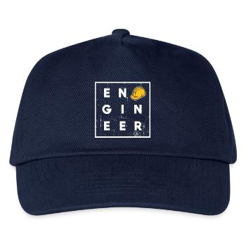 Arbeiter Job Beruf Karriere Bauarbeiter Erfolg - Kinder Basecap - Navy - Vorne