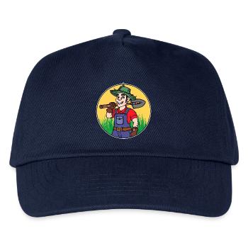 Bauer Job Arbeit Angestellter Karriere Artbeiter - Kinder Basecap - Navy - Vorne