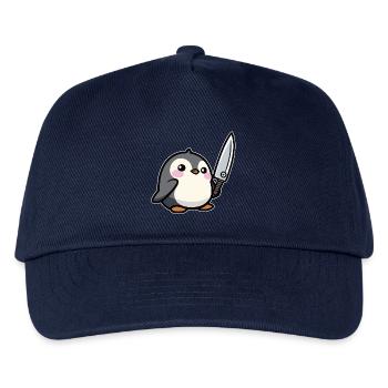 Funny Penguin - Kids’ Baseball Cap - navy - Front