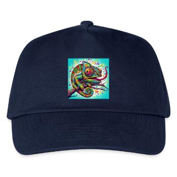 Caméléon - Casquette de baseball Enfant - marine - Devant
