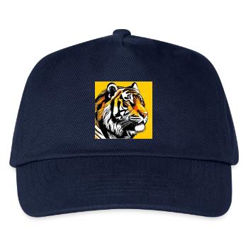 Tiger Pop Art - Kids’ Baseball Cap - navy - Front