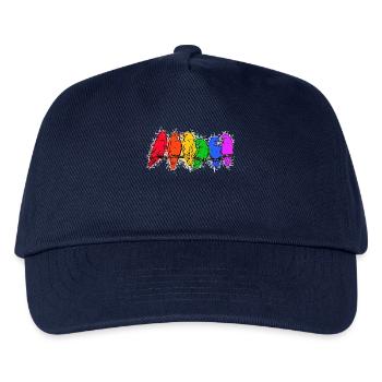 Vogelliebhaber Tier Papagei Vögel Tierliebhaber - Kinder Basecap - Navy - Vorne