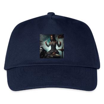 Female Drummer - Kids’ Baseball Cap - navy - Front
