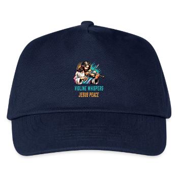 Violin whispers Jesus peace design - Kids’ Baseball Cap - navy - Front