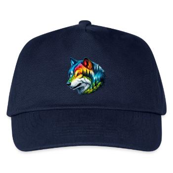 Wolf - Kids’ Baseball Cap - navy - Front