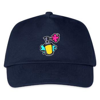 Graffiti Sreet Art Spraydose Sprayer Wildstyle - Kinder Basecap - Navy - Vorne