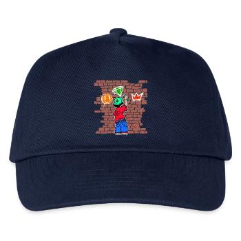 Street Art Sketch Urban Spraydose Graffiti Kunst - Kinder Basecap - Navy - Vorne