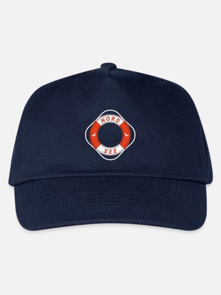Nordsee Rettungsring Möwen Urlaub - Kinder Basecap - Navy