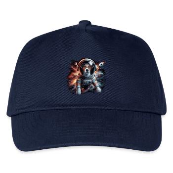 Astronaut Jack Russell Terrier Rocket Gift - Kids’ Baseball Cap - navy - Front