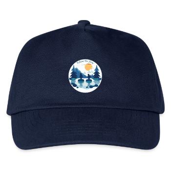 Two women take an bath in the cold mountains - Kids’ Baseball Cap - navy - Front