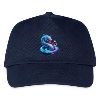 Drache (03) - Kinder Basecap - Navy - Vorne