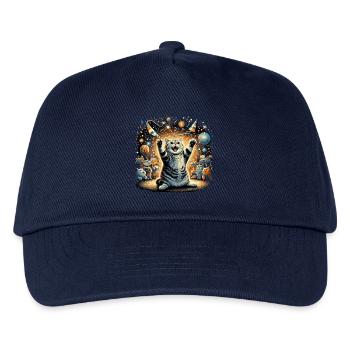 British Shorthair Cat BKH Party Gift - Kids’ Baseball Cap - navy - Front