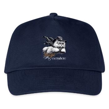 Magie Perser weiß Perserkatze Geschenk - Kinder Basecap - Navy - Vorne